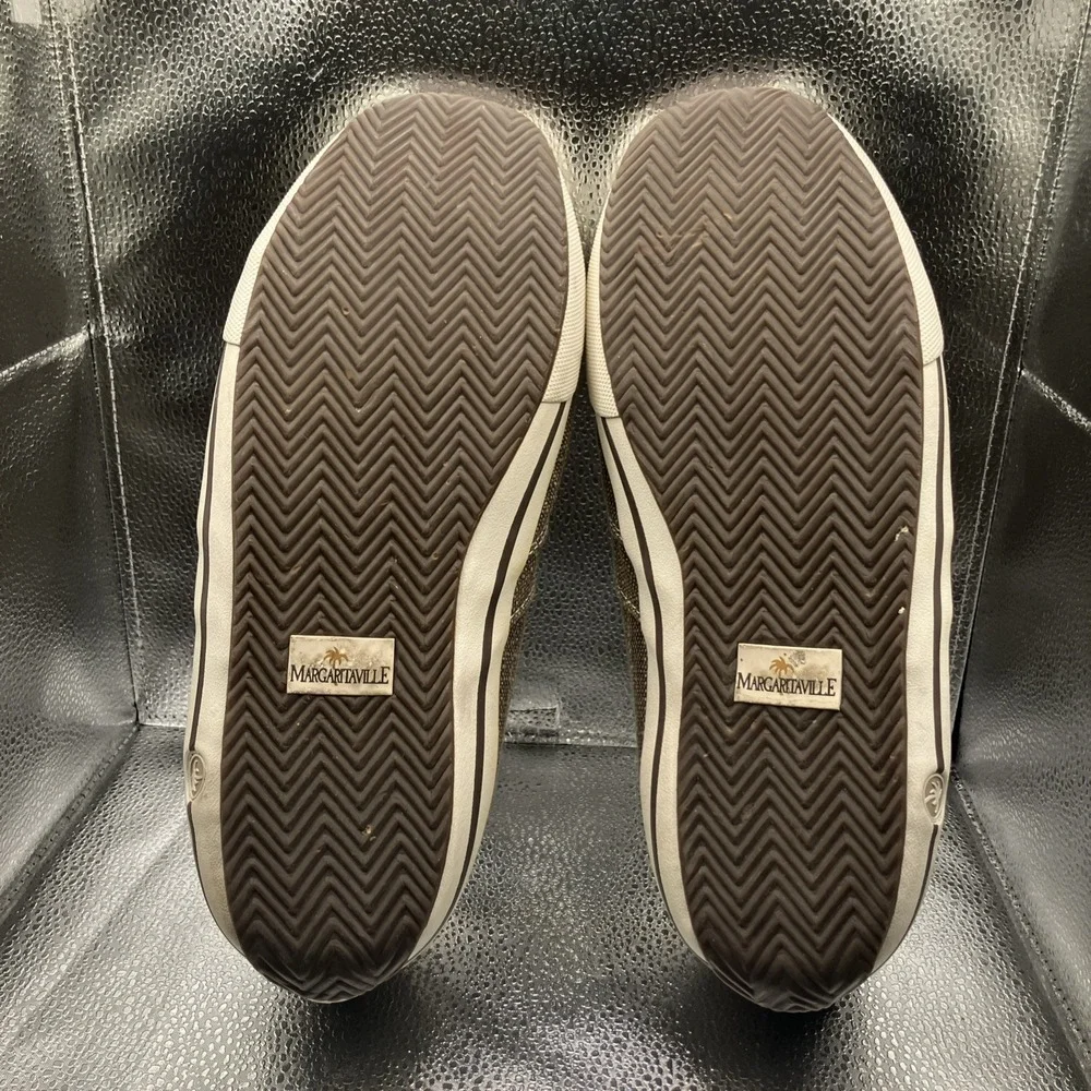Margaritaville Boat Shoes Mens Size 13 Barbados Canvas Slip On Casual Comfort